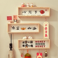 【ks1510.my】  挂衣服挂钩 Hanging clothes hooks暴富书法入户门墙上置物架收纳挂墙家居玄关钥匙挂钩摆件装饰热销款 现货  【0807K7offKAYS】