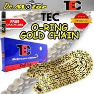 TEC ORING CHAIN KLO ERO GOLD HEAVY DUTY 428 415 122 132 142 Emas Rantai RXZ Y125Z Y15ZR LC135 Y16ZR 
