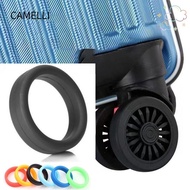 CAMELLI 2Pcs Rubber Ring, Silicone Thick Flat Luggage Wheel Ring, Durable Diameter 35 mm Flexible Stretchable Wheel Hoops Luggage Wheel