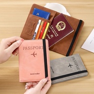 BB013 Travel PU Leather Passport Holder Ticket Sim Card Document Cover Passport Protective Bag