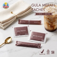 MERAH Brown Sugar Sachet Brown Sugar/ Contains 250 pcs Hotel Sugar Sachet