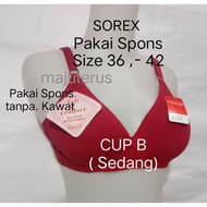 Sorex BRA Heel 3 Cup B (medium) 1 7 2 2 8/ 477 Use Sponge without wire SiZE 36 - 42 Adult Teen BRA