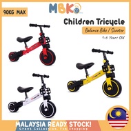 Children's Baby Multifunction Tricycle 3-in-1 Children's Scooter Balance Bike Ride on Car 3 Wheels N