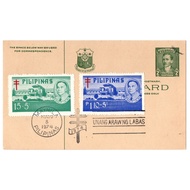 1974 2c Green Rizal Postcard First Day Issued Stamps 2 Value Set Dr. Basilio Valdes