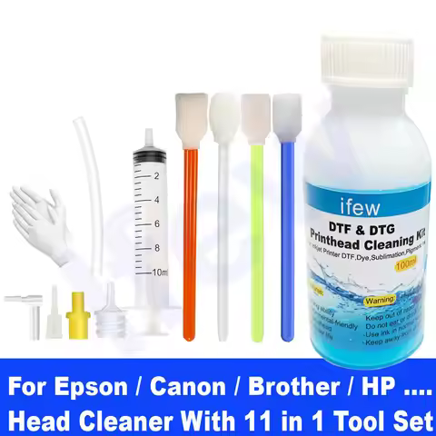 DTF Printer Head Cleaner DTF Ink Cleaning Solution Cleaning Washing Printhead Liquid for Epson DX4 D