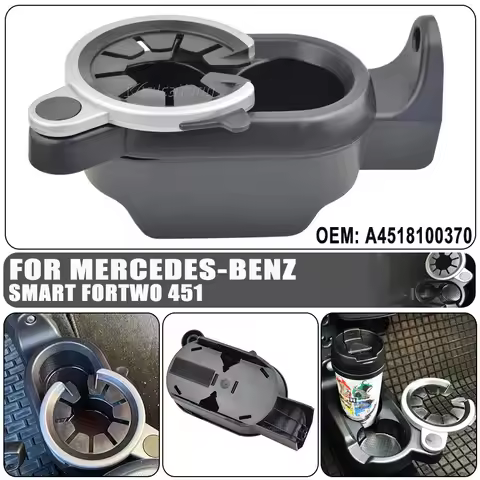 New For Mercedes-Benz Smart Fortwo 450 451 A451ev C451 Car Center Console Water Cup Beverage Bottle 