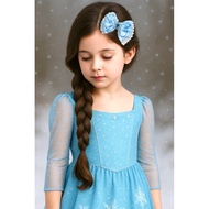 ️Elsa girl hair clip/Elsa dress/Elsa party dress/Frozen dress/Frozen accessories