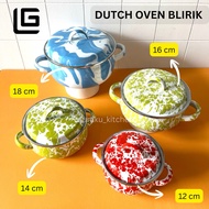 DUTCH OVEN WHITE ENAMEL POT/ KIG KEDAUNG