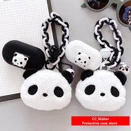 Sony Ambie TW01 Case Cartoon Plush Panda Keychain Pendant Sony LinkBuds S Silicone Soft Case LS900N Shockproof Case Protective Cover Cute Panda Pendant Sony WF-1000XM4 XM3Cover Soft Case WF-C500 Case