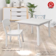 ABC Design ชุดโต๊ะเด็ก Size S(1+1) โต๊ะจตุรัส(สูง16นิ้ว)+เก้าอี้เด็ก รุ่นท็อดเลอร์ เหมาะกับเด็กสูงเก