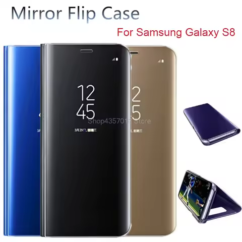 For Samsung Galaxy S8 G950F G950FD Case Luxury Mirror Smart View Window Flip Case for SAMSUNG S8 S 8