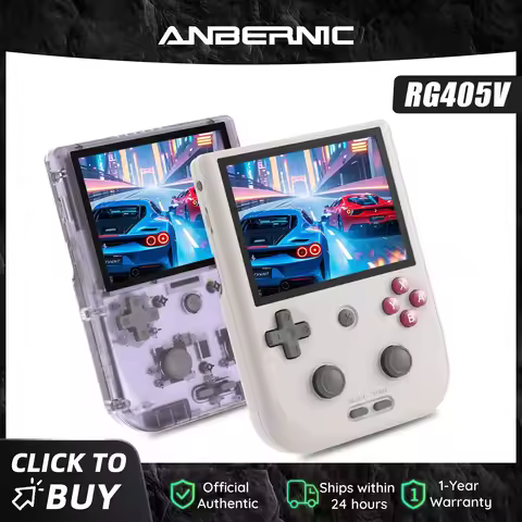 Anbernic RG405V Handheld Game Console 4’’ IPS Touch Screen Android 12 Unisoc Tiger T618 64-bit Game 