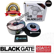 Trafo Travo Toroid Blackgate 20A 65V / 47V CT Extra 15V Donat BOMBARDIR BLACK GATE 20 Ampere CT-65V 