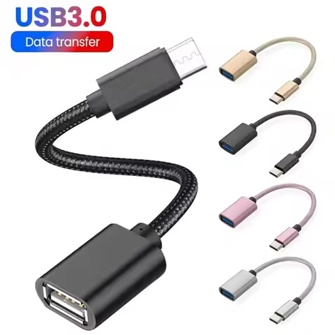 Universal OTG USB 3.0 Adapter Cable Type C Male To USB A Female Usb Data Cord OTG Adapter For Macboo