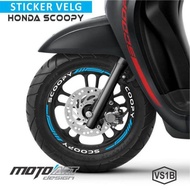 cutting sticker velg Scoopy kating stiker pelk scoopy satu set depan belakang kiri kanan termurah vi