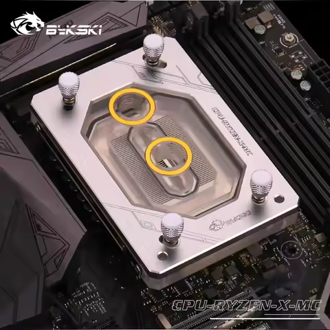 Bykski CPU Block Use for AMD Ryzen 3/5/7 ThreadRipper 1950X / X570 AM2/AM3/AM4/AM5/TR4 FM Water Cool