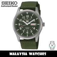 Seiko 5 Sports SNZG09K1 Automatic Military Green Nylon Strap Watch (100% Original)