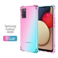 Carristo Samsung Galaxy A03S Anti-Shock Case Cover Rainbow Aurora TPU Soft Casing Mobile Phone Housi