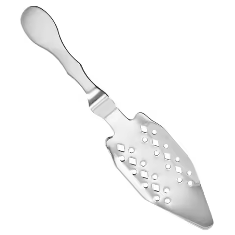Premium Stainless Steel Absinthe Spoon Dripper with Mesh Filter Elegant Silver Bar Tool for Home Res