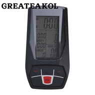 GREATESKOL Exercise Bike Monitor, Plastic Black Spin Bike Counter, Multi-function Digital Dashboard 