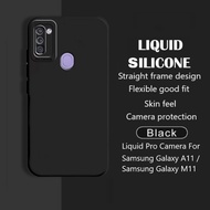 Softcase Black Matte Case Samsung A11 Case Samsung M11 Silikon Hitam Polos