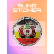 Sling Car Sticker Logo Silat Gayong Malaysia Kebangsaan