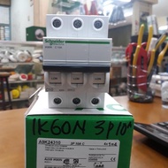 MCB IK60N 6KA 3PHASE 6A 10A 16A 20A SCHNEIDER