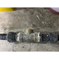 1" CITY STOPCOCK (BODY ONLY) WITH 1" HANSEN MALE TREAD ADAPTOR X 2 PCS (CONNECT WELL)