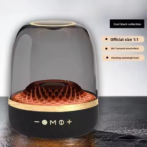 Wireless Bluetooth 5.3 Speaker with Deep Bass - LP90 Pro 4th Gen, LED Lights, Karaoke, Portable