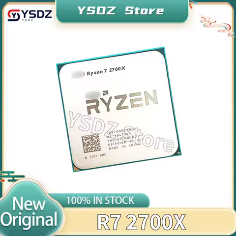1PCS/LOT Used Ryzen 7 2700X R7 2700X 3.7 GHz Eight-Core Sixteen-Thread 16M 105W CPU Processor Socket