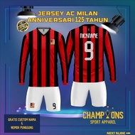 Custom Fantasy Football Jersey 4C M1L4n ANN1VERS4RY 125th – Full Printing Dryfit Milano | Name & Num