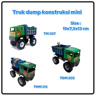 Mini Construction Dump Truck Car Toy 3 Different Shapes TDM 205/TM 207/TMM 212 Size 19x7.5x13 cm