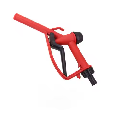 1pc Plastic Manual Heavy Duty Fuel Nozzle Gun With Hook Straight Nozzle - Diesel And Petrol Nozzle M