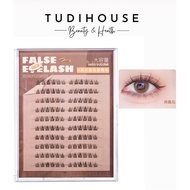 Sun Flower BQI cluster false eyelashes brown box