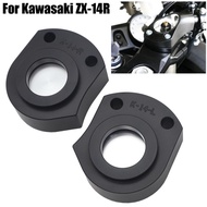 Big Sale 2PCS ZX14R 2018 Motorcycle HandleBar Handle Bar Mount Clamps Riser For Kawasaki ZX-14R ZZR1