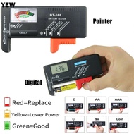 YEW Battery Volt Tester Electricity Tester AAA/C/D/9V/1.5V Digital Test Tool Voltage Checker