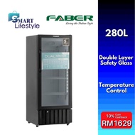 Faber 280L Showcase R600a with Double Layer Tempered Glass FRESCO SC-299BK