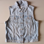 GAP VEST DENIM SZ.M Dusty blue Second-Hand Women's Jeans Good Condition