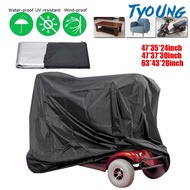 Universal Motorcycle Mobility Scooter Cover Storage Bag Outdoor Waterproof Dustproof Sun Protection with Adjustable Cord