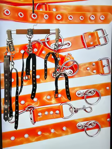 Adjustable Fashion Belt with Buckle Closure for Costume Wear