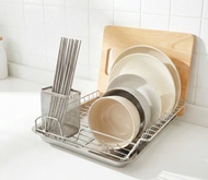 不鏽鋼 多功能 碗盤架　附筷子架　全件以304不鏽鋼製成　盤架
