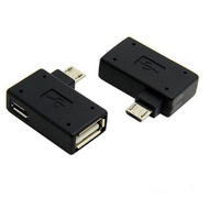 OTG USB Adapter Micro BM to USB AF + Micro USB Female Power
