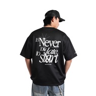 HIGH CULTURED High Cultured “It’s Never Too Late To Start” Tee | Baju Oversaiz - 1142S-5XL