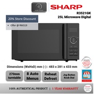 Sharp Microwave Oven 25L Digital Control Panel  - R3521GK [Successor to R357EK]