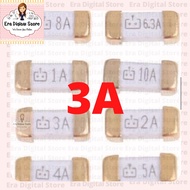 2410 Fuse SMD 3A 1808 3A 1000ma BO18 Fuse Product: Surface Mount Fuse Gold Leg