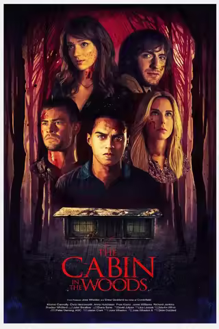 The Cabin in The Woods Horror Movie, Print Art Canvas Poster,Living Room Decor, Home Wall Picture