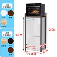 Kitchen Multi-layer Storage Rack Mini Floor-standing Fridge Organizer above Microwave Oven Metal Mat
