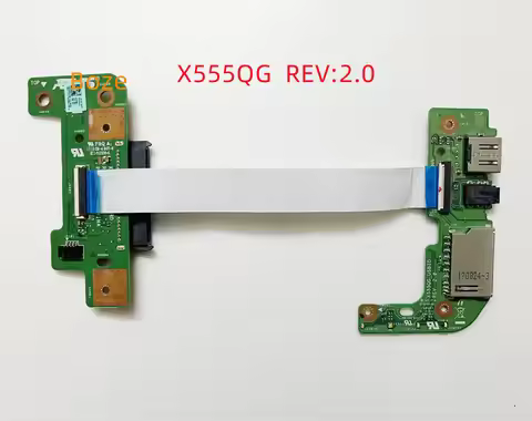 Original FOR ASUS X555QG Laptop HDD REV:2.0 Hard Disk Drive USB AUDIO CARD READER BOARD