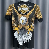 เสื้อยืดHarley-Davidson สไตล์วินเทจ สกรีนทั้งตัว OVP