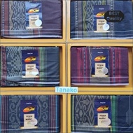 SARUNG TENUN ATLAS PREMIUM 745 KAIN SARUNG ATLAS DOBBY KEMBANG MOTIF